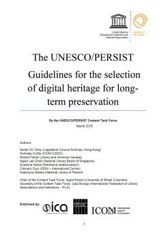 The Unesco Persist guidelines